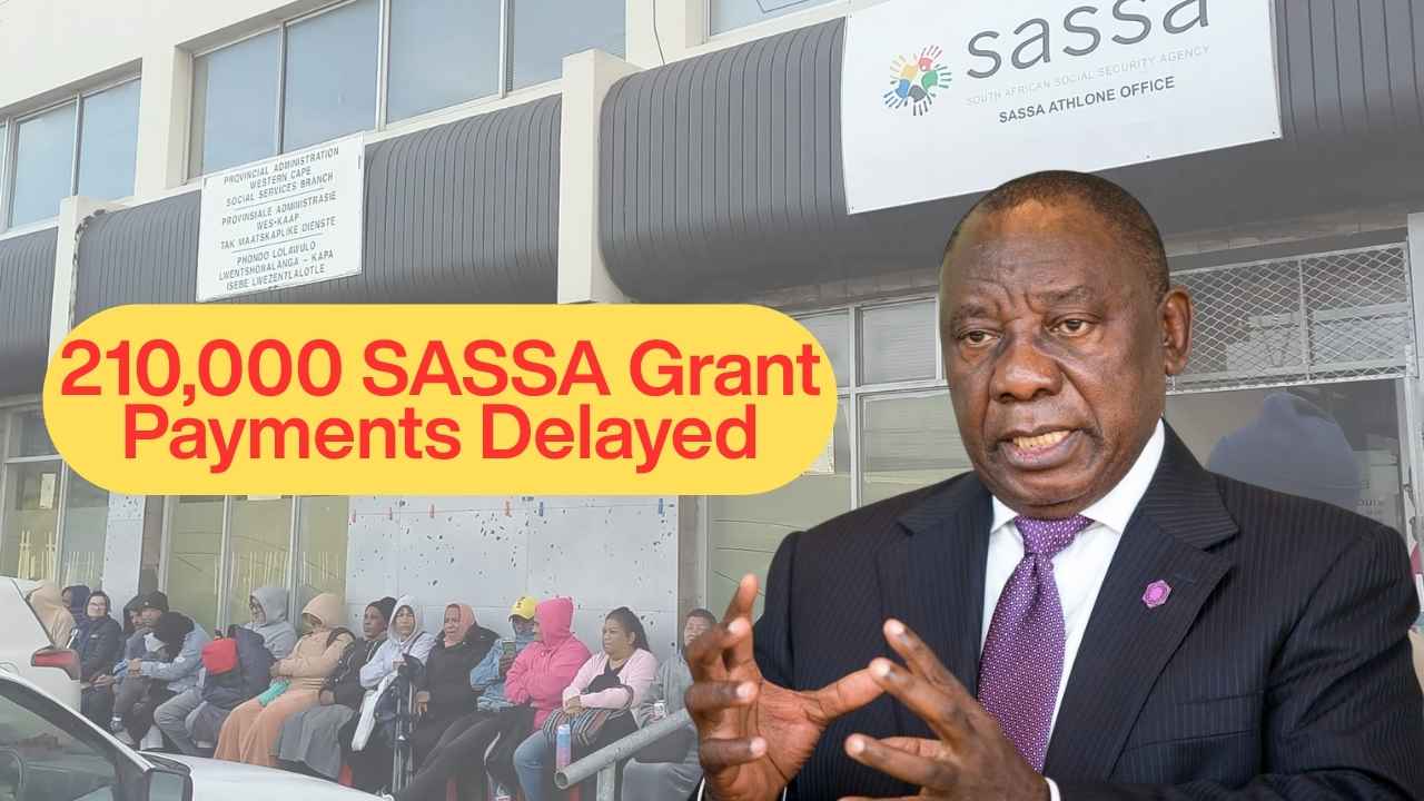210,000 SASSA Grant Payments Delayed