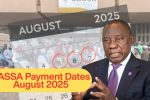 SASSA Payment Dates August 2025