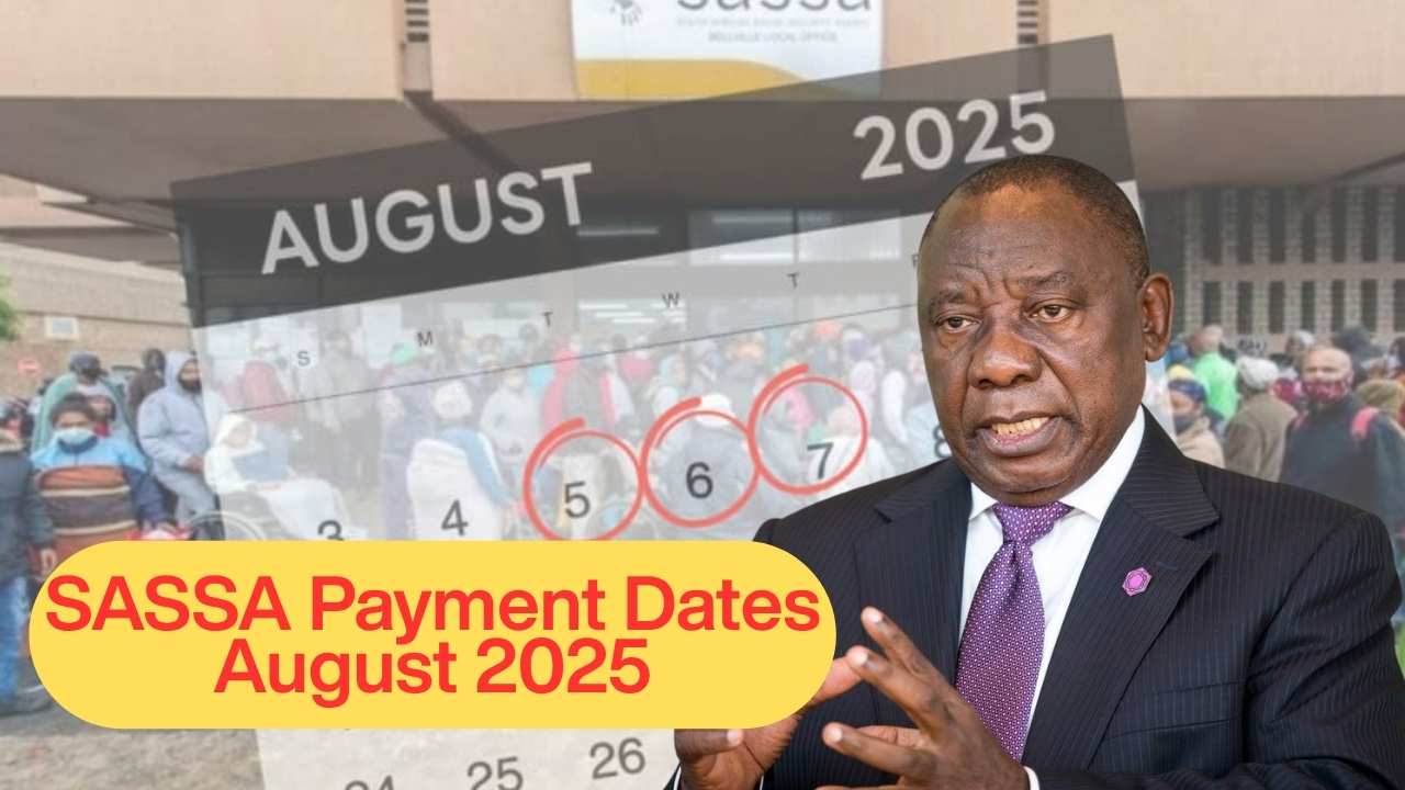 SASSA Payment Dates August 2025